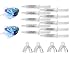 White Teeth Global 44% Carbamide Peroxide 10 Syringes of Teeth Whitening Gel - (2) LED Accelerator Light - (4) Mouth Trays - (2) Shade Guide - (1) Instructions Sheet