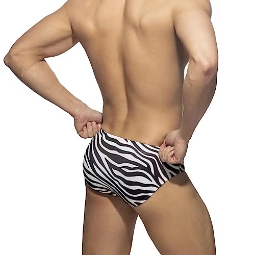 Bañadores de natación para hombre de cintura baja ALANZE estilo slip bikini para playa 4