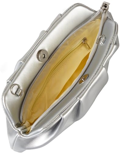 Image of Evening Bag for Women Ruched Clutch Purse Detachable Metal Chain Crossbody Bag