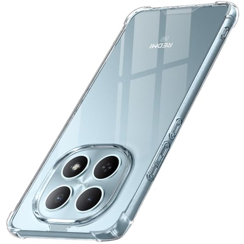 Image of TheGiftKart Crystal Clear Back Cover Case for Redmi Note 15 / Note 15 SE /Poco M8 5G | 360 Degree Protection | Shock Proof Design | Transparent Back Cover Case (PC & TPU, Transparent Bumper)