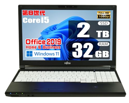 �y�����ςݕi�z ��8���� Core i5 8365U / 32GB / SSD 2TB / MS Office 2019 / Windows 11 / �t��HD/�e���L�[/Web�J����/Wi-Fi/Bluetooth/DVDROM/�I�t�B�X/�m�[�g�p�\�R��