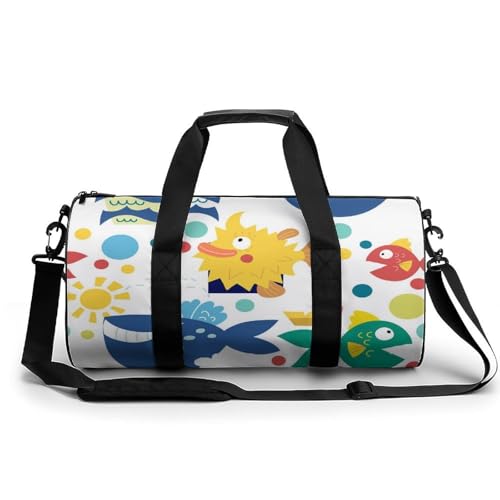 Sac de voyage 45x23x23cm Joli Poisson duffel bag de randonnée