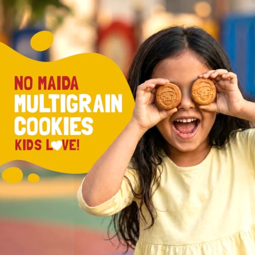 Image of Slurrp Farm Buy2Get1 Free Banana Oat Cookies | No Maida No Refined Sugar | Healthy Cookies Made With Multigrain | Perfect for Tiffins, Travel or Snack Time | Pack of 3 x 80g