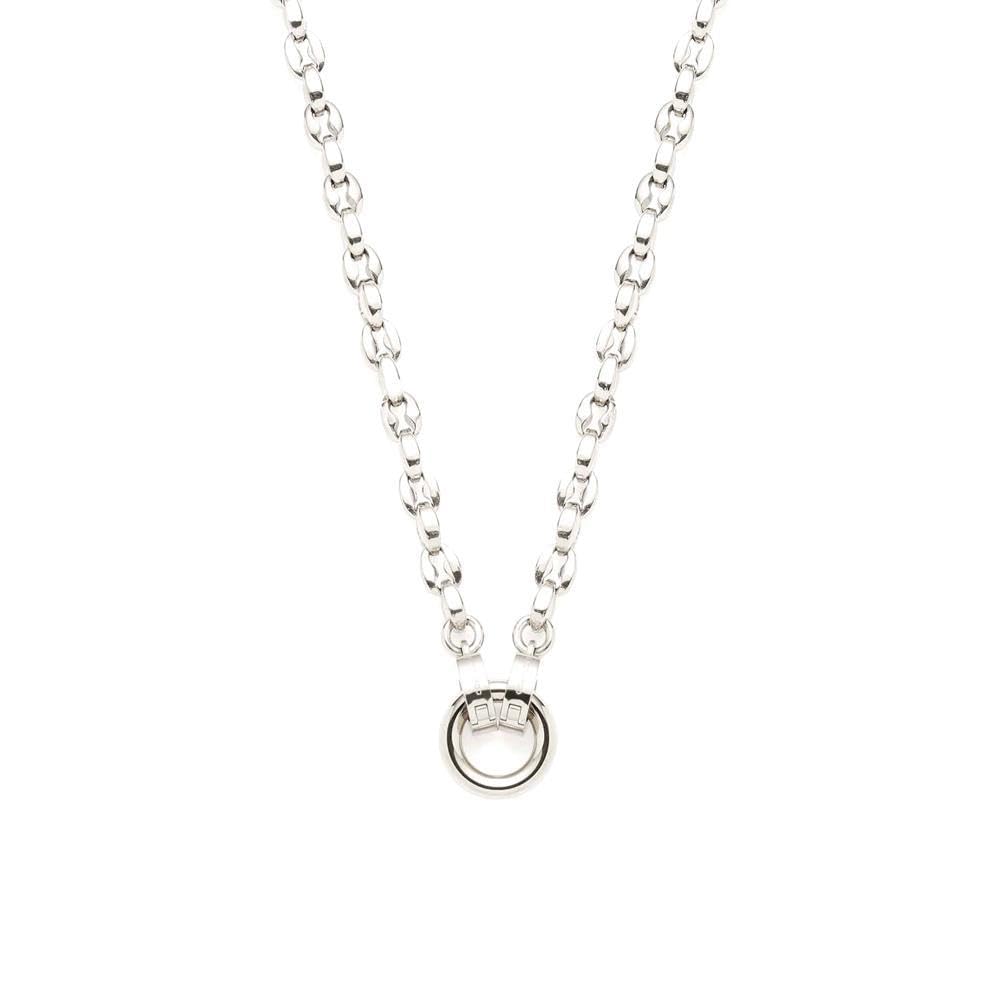 Leonardo Jewels Stellaris Clip & Mix hanger van roestvrij staal, blauwe kettinghanger met motief zon, maan, sterren, geschikt voor gravure, sieraden, cadeau 022219, 3.5, Roestvrij staal, Geen