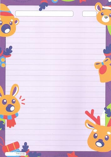 Image of Alvika - Pack of - 40 Design - 025 A4 Size 140 GSM One Side Ruled Multipurpose Designer Colored Art & Craft Sheets for Scrapbooking, Projects