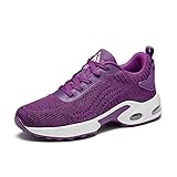 Transpirable Parte Superior - Estos zapatos deportivos mujer diseñado de parte superior de malla tejida elástica y el cojín de aire doble permiten que el pie respire, hacen que todos los dedos de los pies se sientan cómodos como usar un calcetín y le permiten estar cómodo de pie durante mucho tiempo.