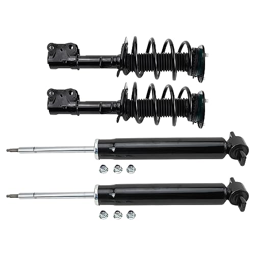 Image of TRQ Front and Rear Complete Strut Assembly & Shock Absorber Kit Complete Strut & Coil Spring Assembly Compatible with 2015-2023 Ford Edge