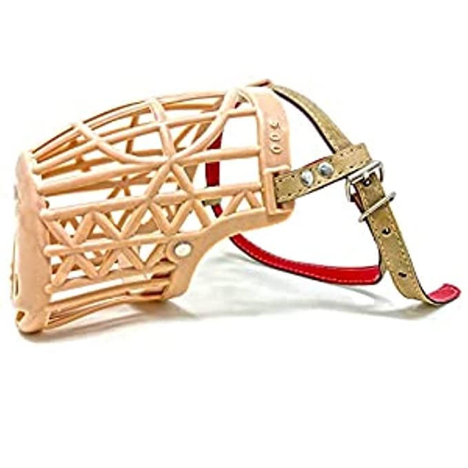 Image of Dog Mouth I Cover Muzzle I Bite Guard with I Adjustable Handy I Strap Collar for Dog I (Muzzle Size-5)