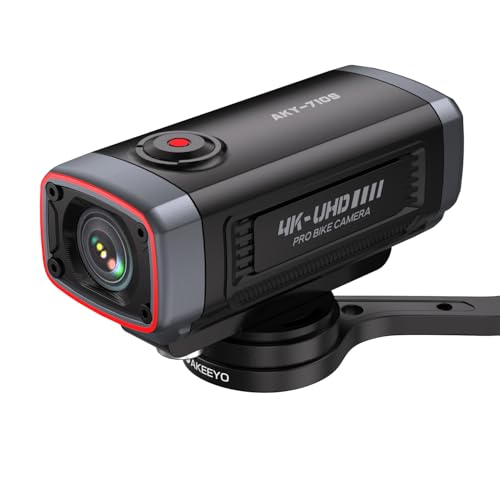 Caméra de vélo AKY-710S 4K avec GPS et carte 64 Go pour cyclisme
