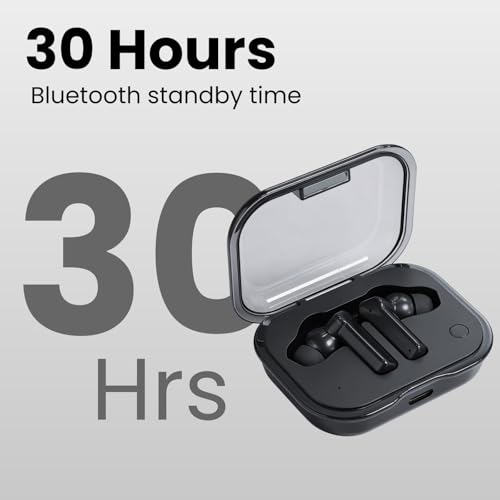 Image of Futopia Wireless Nothing Ear Earpods with Charging Case | Bluetooth 5.4 Earbuds, 11mm Drivers, Type-C Fast Charging, HD Sound & 3-4H Playtime (FGTWSNOEAR)-Black