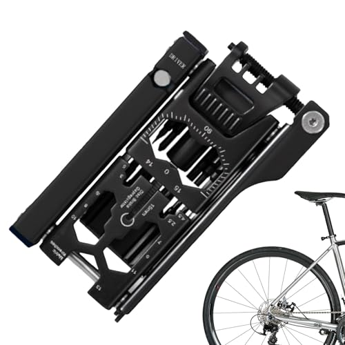 Herramienta de llave inglesa para bicicleta, kit de herramientas para neumáticos de bicicleta - Herramienta para quitar la cadena de bicicleta 38 en 1 | Función desmontable 'abrebotellas del kit Pu
