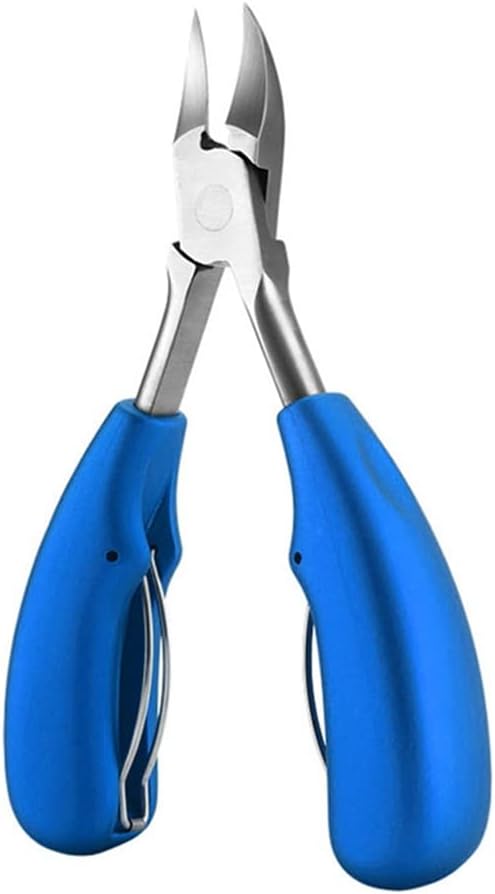 Toe Nail Clippers Nail Correction Thick Nails Ingrown Toenails Nippers Cutters Dead Skin Dirt Remover Pedicure Care Tool(Blue)