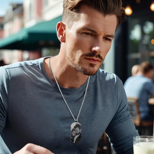 Picture Necklace Personalized Photo Custom Photo Necklace for Men Women Boyfriend Anniversary Valentines Day Christmas Gift for Husband Boyfriend4