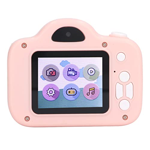 Cámara infantil de 20 MP, pantalla de 2 pulgadas, 400 mAh, mini cámara digital para niños con cordón para niñas