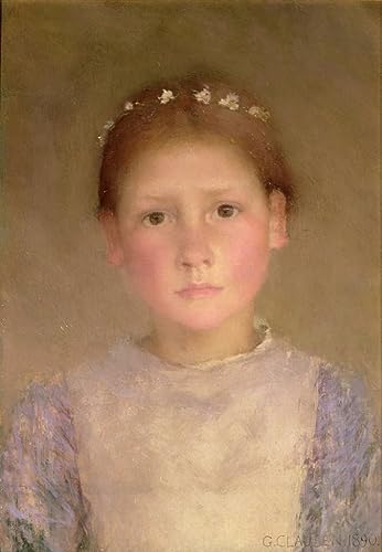 Impression toile George Clausen la couronne de marguerite finition premium