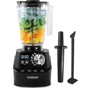 Nuwave Infinity Commercial Blender, Smoothie Blender with 2.5HP Motor, Professional Grade, NSF Certified, 64oz Tritan Jar, Laser-Cut Stainless-Steel -Blades & Heavy-Duty Metal Gears