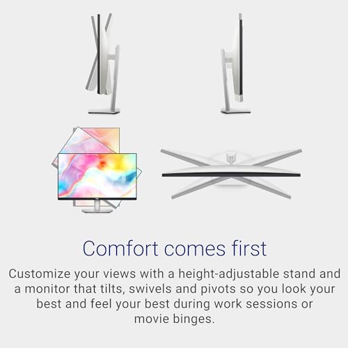 Image of Dell S2722DC Monitor - 27-inch WQHD (2560x1440) 75Hz 4Ms Display, AMD FreeSync, Built in Speaker, USB Type-C Connectivity, Height /Pivot /Swivel /Tilt Adjust - Platinum Silver