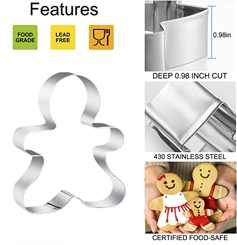 3pcsgingerbreadmancookiecutters512434342largechristmascookiecuttersstainlesssteelholidaycookiecuttersshapesforbakinggift  Urban Country Home Decor 3pcs gingerbread man cookie cutters 512 434 342 large christmas cookie cutters stainless steel holiday cookie cutters shapes for baking gift  urban country home decor
