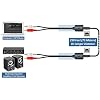 Stereo RCA Audio Over Cat5 Cat5E Cat6 Extender Kit