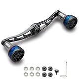 HEIGHTEN V2.0 105/115mm ベイト リール ハンドル 航空アルミ製 シマノ ダイワ アブガルシア 通用 Engn series (ダークグレー, V2.0-115mm) (1082)