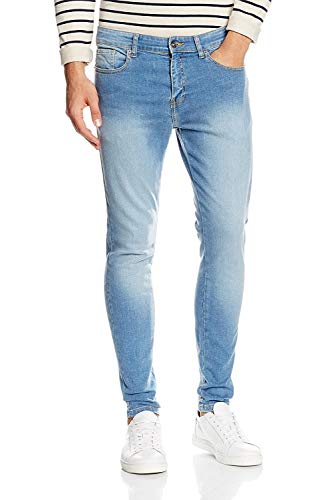 ENZO Mens Super Skinny Slim Fit Stretch Denim Retro Jeans Pants