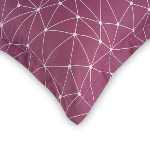 Image of Wakefit 100% Cotton Pillow Cover Set of 2 | 200 TC Soft & Breathable Pillow Cases | King Size 19 x 36 Inch | Skin Friendly, Durable & Gentle Machine Washable | Paula