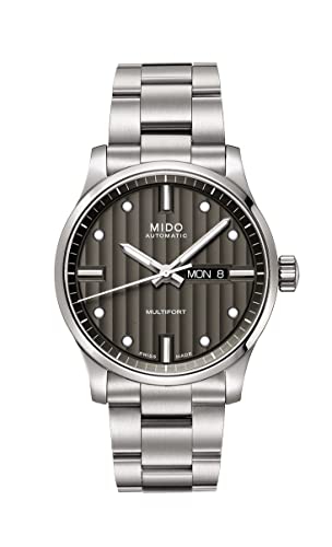 MIDO Herren-Armbanduhr XL Multifort Analog Automatik Edelstahl M0054301106180