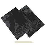 Fournitures de papier : muni d'un bâtonnet à gratter, facile et pratique à utiliser, pour les activités manuelles des enfants sur du papier à gratter