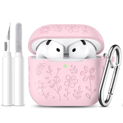 Dgege for AirPods 5 and AirPods 4 Case Cover with Cleaner Kit, Lightpink