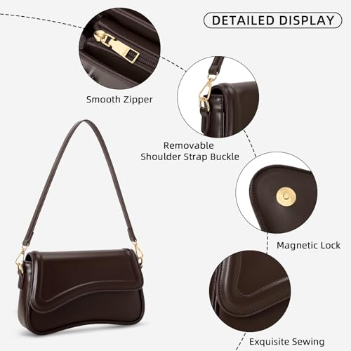Image of KKXIU Shoulder Bag for Women Small Clutch Purses Cute Hobo Handbag Trendy Underarm Bag