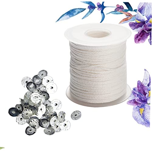 Set de Mechas para Velas de Algodón con Pestañas para DIY miniatura 7