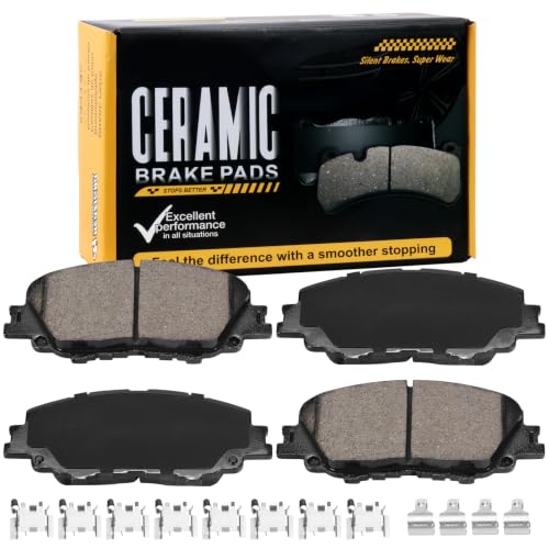 Image of D2176 Front Ceramic Brake Pads Kit Fit For Toyota Corolla 2019-2025, For Toyota Prius 2023-2025, For Toyota Prius Prime 2020-2022