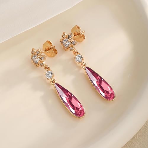 50% Off Austrian Crystal Teardrop Earrings for Women - $10.99