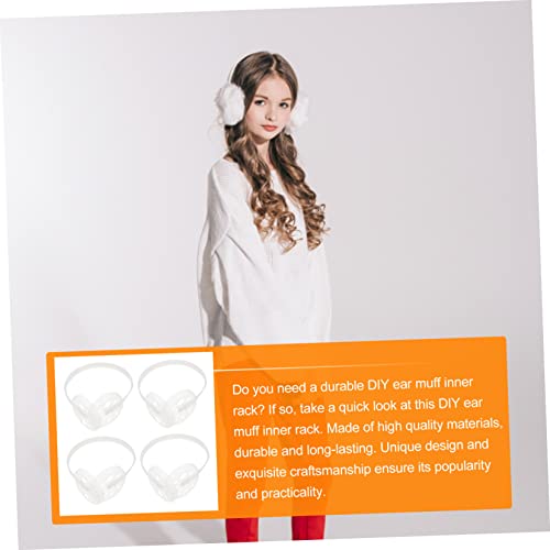 4Pcs DIY Ear Muff Skeleton Rack Warmer Protector for Winter Craft Projects Indoor Outdoor Use4