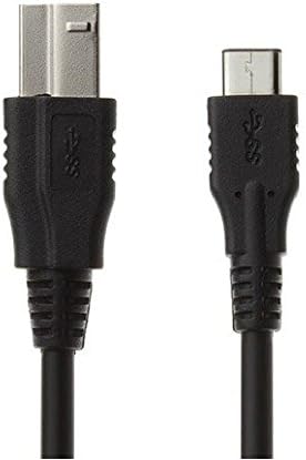 Hisonde USB 3.1 Type C Male to USB 3.0 Type B Male Charging/Data Sync Cable Black / 100cm