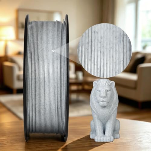 Image of TINMORRY Marble PETG Filament 1.75, Rapid PETG 3D Printer Filament, Compatible with Bambu FDM 3D Printer, 1 KG 1 Spool, Marble Granite