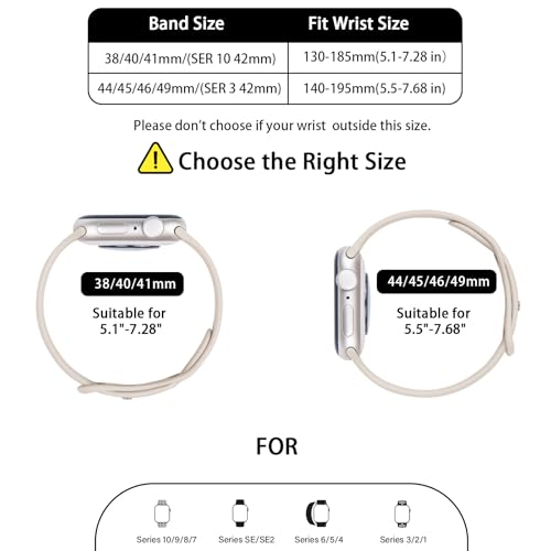 Image of Thin Silicone Band Compatible with Apple Watch 41mm 38mm 40mm 46mm 45mm 42mm 44mm, Slim Narrow Replacement Sport Strap Wristband for iWatch Series 11 10 9 8 7 6 5 4 SE Ultra 3 2 1 Women Men