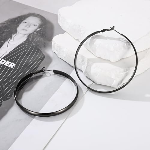 Image of Gacimy Gold Hoop Earrings for Women with 925 Sterling Silver Post