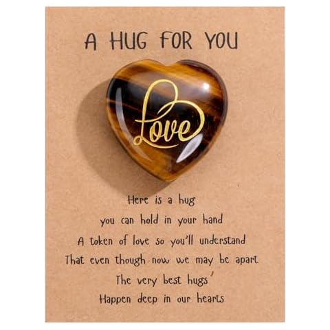 CrystalTears Tiger Eye Heart Stone Gift Cover