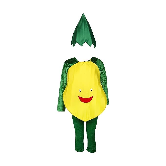 Fancyclub fruit fancy dress Dress for Boys and Girls- Fruit Cutout with Green Jmpsuit (2-3 year, Papaya) (B0CDCDXQWP) Amazon Price History, Amazon Price Tracker