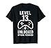 Offizielle Teenager Junge Geburtstag Level 13 entsperrt T-Shirt