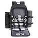 TAIBID Picknickrucksack für 2 Personen Set mit isoliertem Fach/abnehmbarem Weinhalter, Fleecedecke, Tellern und Besteckset für Camping im Freien (schwarz)