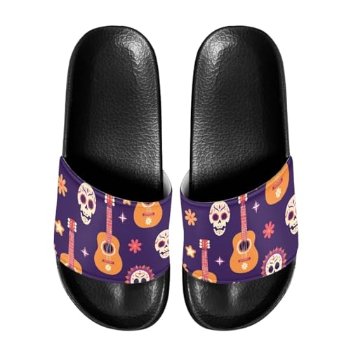 4th of July Slide Sandals for Men House Slides, Non-Slip, Thick Sole, Comfortable, Quick-Dry for Shower Beach Gym