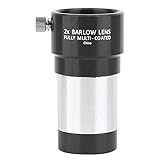 ★ La lente Barlow 2x de alta calidad brinda un gran aumento de aumento al ocular de 1.25 ''