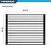 Minismus Over Sink Drying Rack - 13x17 Inches, Black, Roll Up Dish Drying Rack for Kitchen Sink