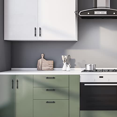 Black Cabinet Handles Black Cabinet Pulls 15 Pack 3-3/4 Inch Hole Center by Home Expert - Used condition - Image 8