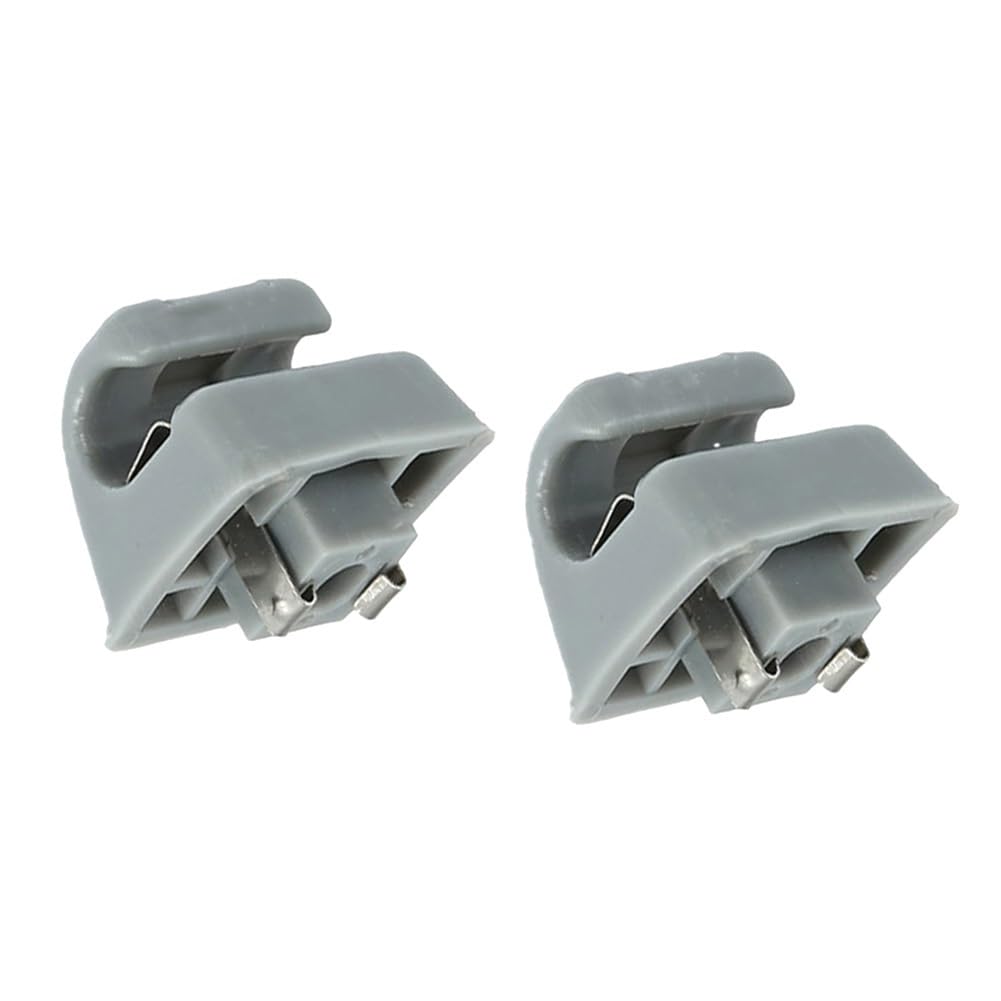 2PCS Sun Visor Clip Holders Fasteners Fit For Mercedes W201 W123 W124 W126 W140 OEM 126-810-00-12-7101 126-810-00-12-8412(Gray)
