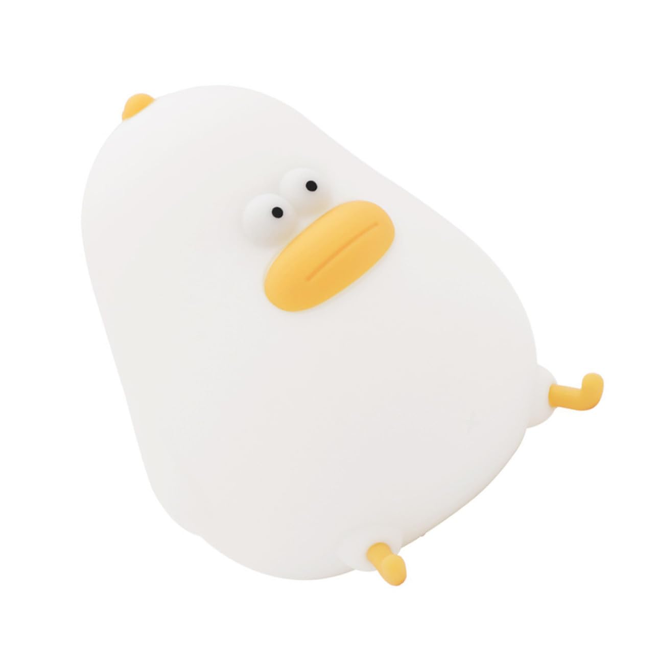 LIFKOME Lámpara de Noche Infantil Luz Nocturna Portátil y Segura Forma de Pollito de Silicona Recargable Batería de 1200mah para Ñiño para Camping y Dormitorio