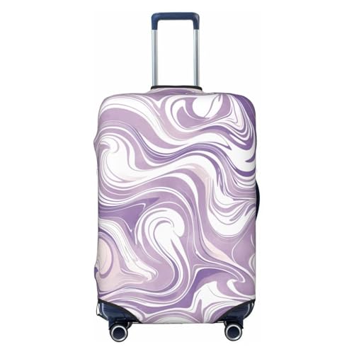 Purple Print Travel Luggage Cover Elastic Baggage Protector Fits 22-24 Inch Luggage Suitcase Covers