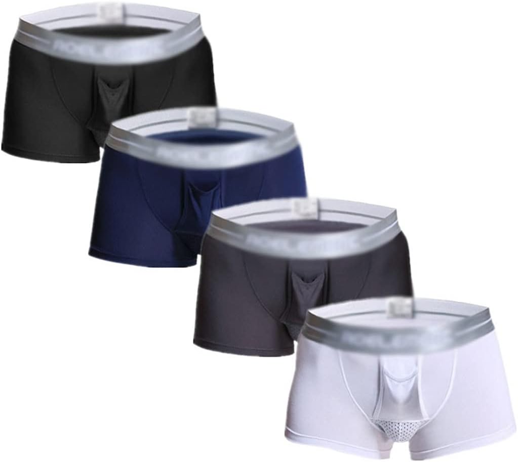 JSEIAJB Separated pant pocket 4 PCS/Lot men's sexy Panties Men's panties shorts